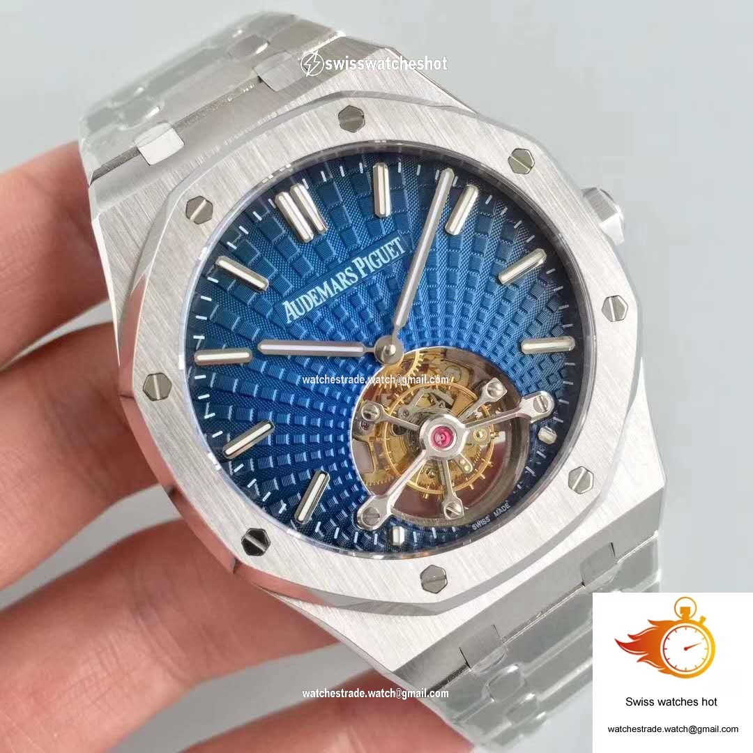 Audemars Piguet Royal Oak 26522 Tourbillon Extra Thin Blue Dial R8 Factory 2