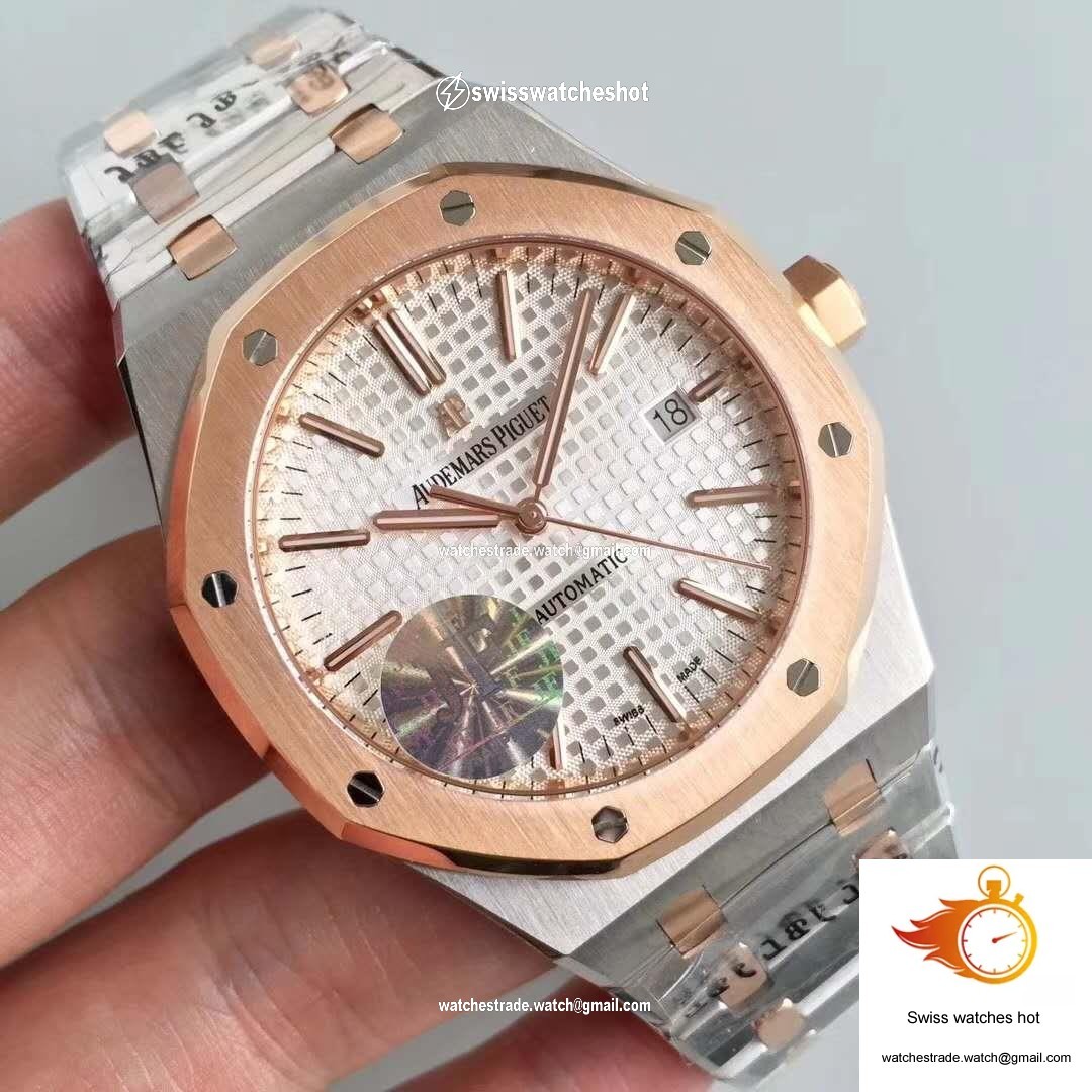 Audemars Piguet Royal Oak 15400SR.OO.1220SR.01 JF Factory Silver Dial 2