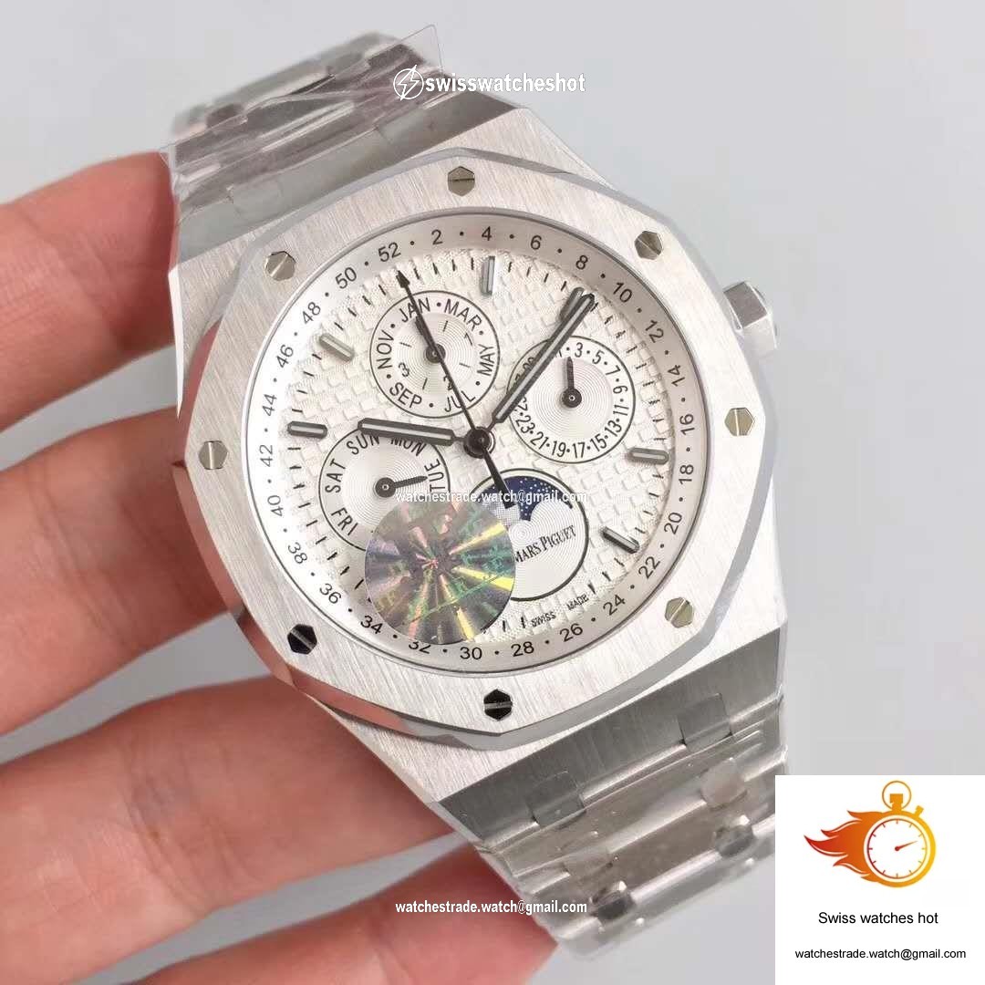 Audemars Piguet Royal Oak Perpetual Calendar 41MM 26574ST.OO.1220ST.01 JF Factory Silver Dial 2