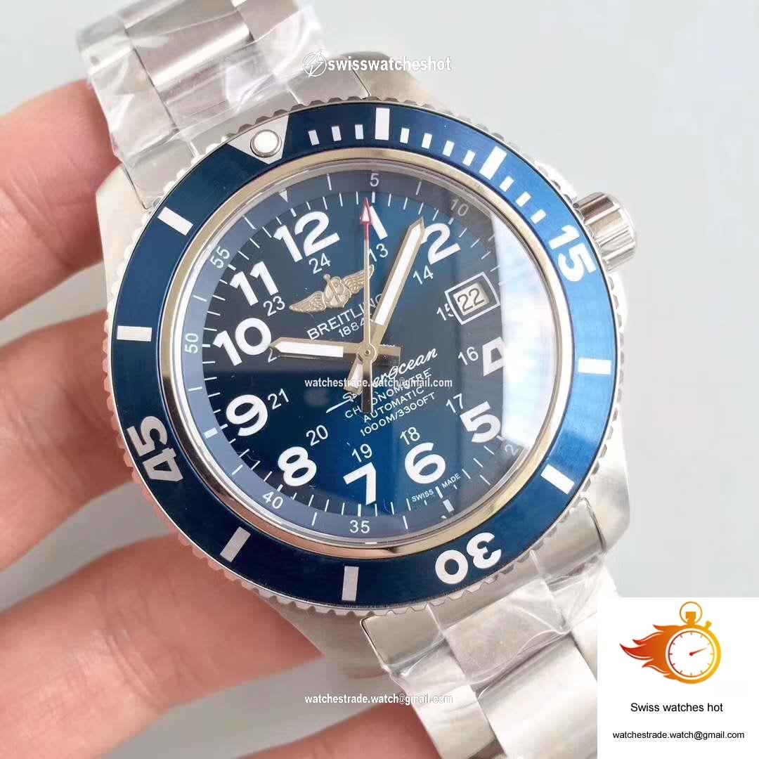 Breitling Superocean II 44MM A17392D8/C910-162A GF Factory Blue Dial 2