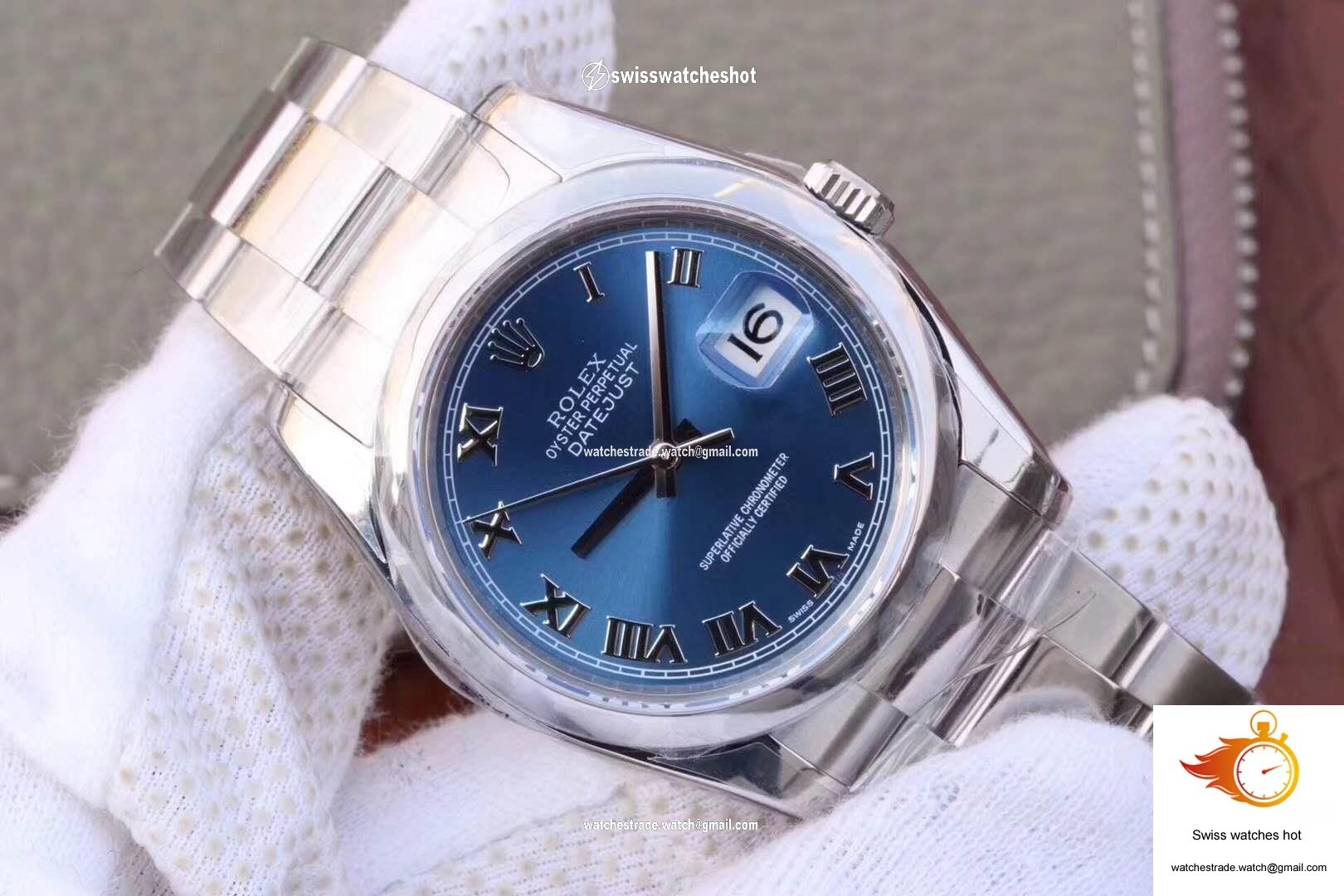 Rolex Datejust II 116334 36MM AR Factory Blue Dial 2