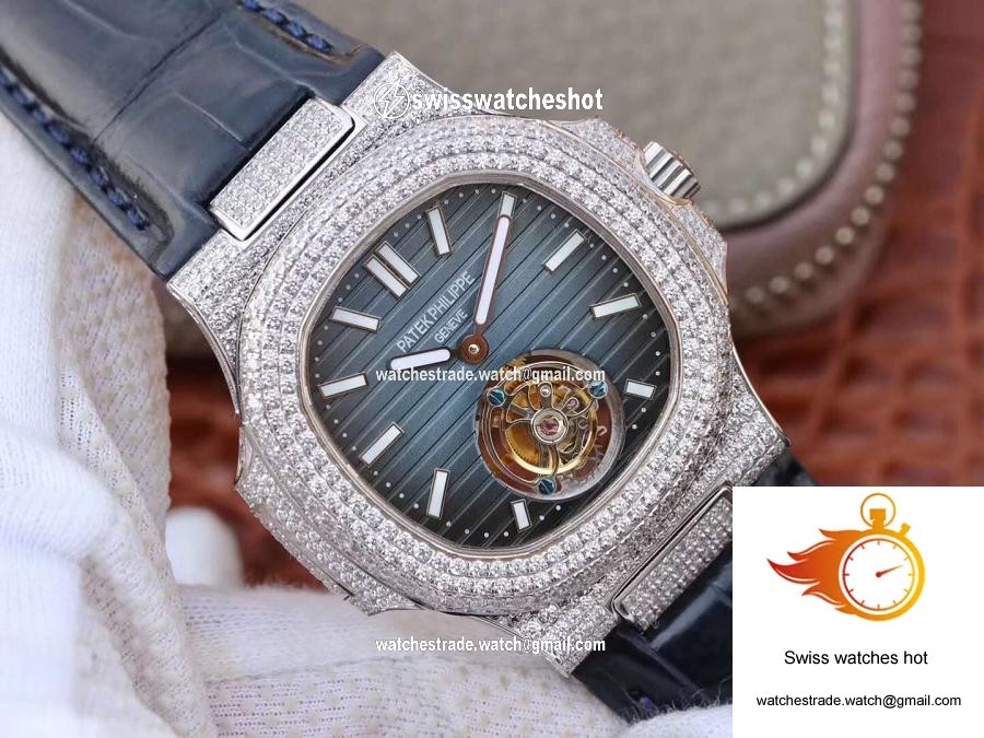 Patek Philippe Nautilus Jumbo 5711 Tourbillon Blue Dial R8 Factory 2