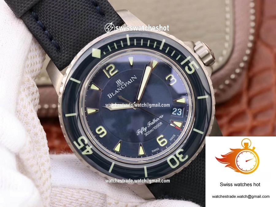 Blancpain Fifty Fathoms 5015-12B40-O52 ZF Factory Blue Dial 2