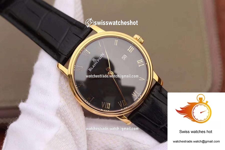 Blancpain Villeret Ultraplate 6651-1127-55B ZF Factory Black Dial 2