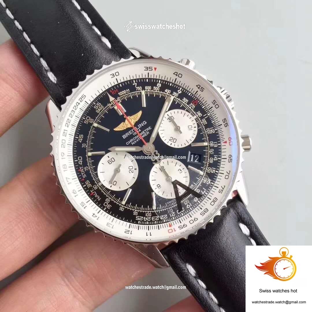 Breitling Navitimer GMT AB044121/BD24/441X/A20BA.1 JF Factory Black Dial 2