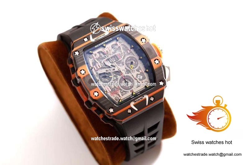 Richard Mille RM011-03 McLaren Automatic Flyback Chronograph KV Factory Skeleton Dial 2