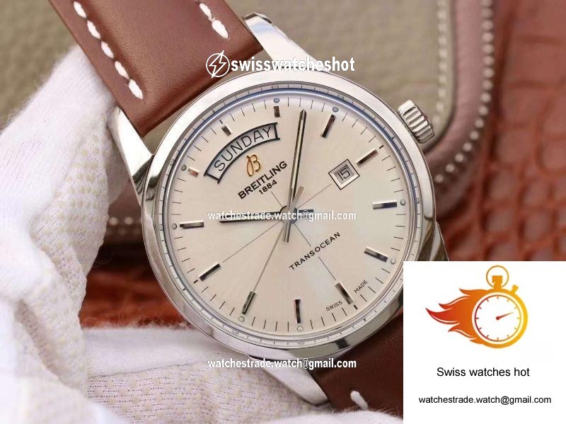 Breitling Transocean Day Date A4531012/G751/437X/A20BA.1 V7 Silver Dial 2