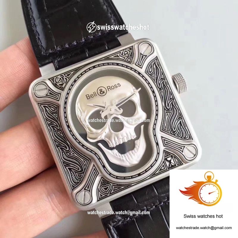 Bell & Ross BR 01 Burning Skull Black Dial 2