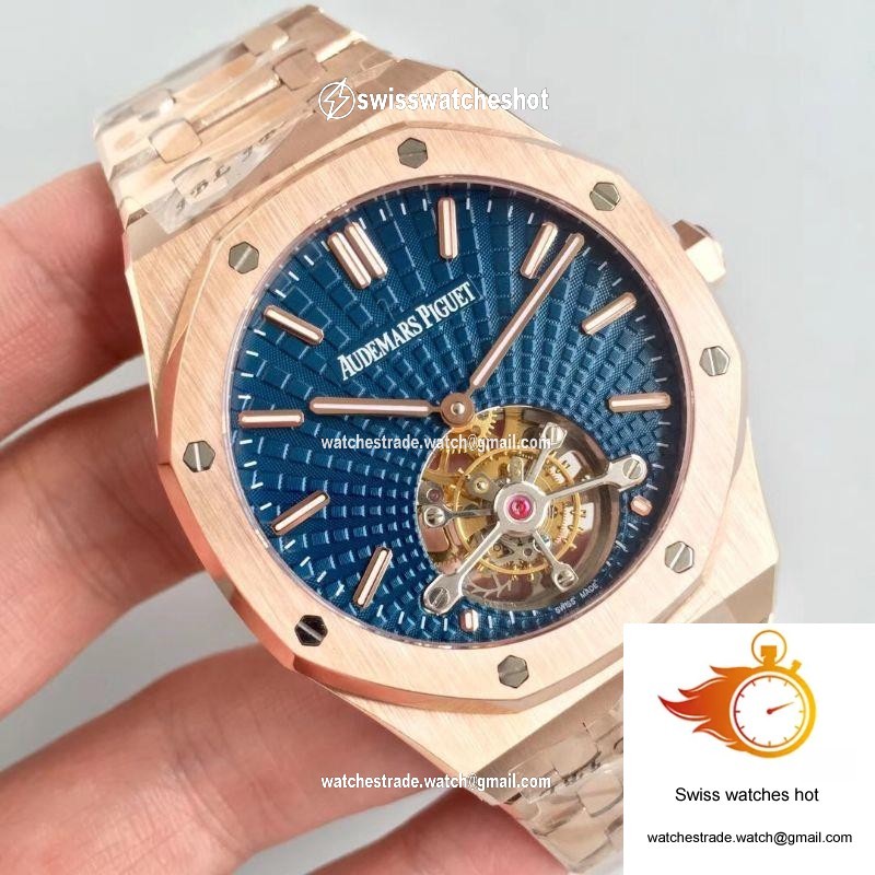 Audemars Piguet Royal Oak Tourbillon Extra Thin 26522 R8 Factory Blue Dial 2