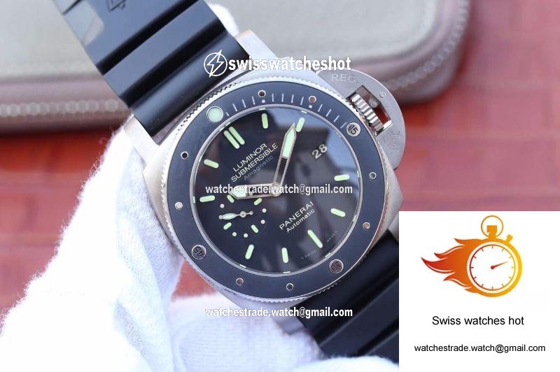 Panerai Luminor Submersible 1950 Amagnetic 3 Days PAM389 VS Factory V2 Black Dial 2