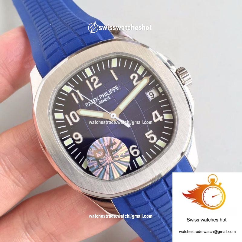 Patek Philippe Aquanaut 5168G-001 PF Factory Black-blue Dial 2
