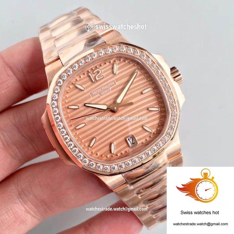 Patek Philippe Ladies Nautilus 7118/1200R PF Factory Rose Gold Dial 2