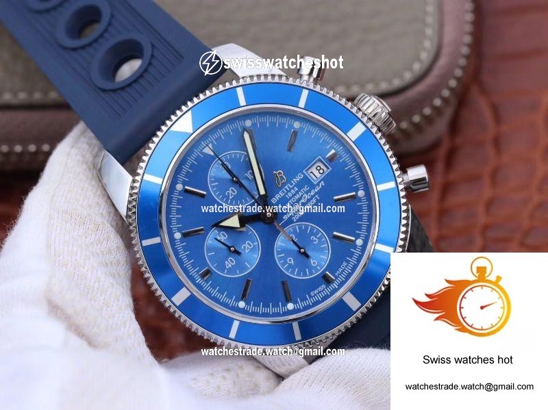Breitling Superocean Heritage II Chronograph A1331216 OM Factory Blue Dial 2