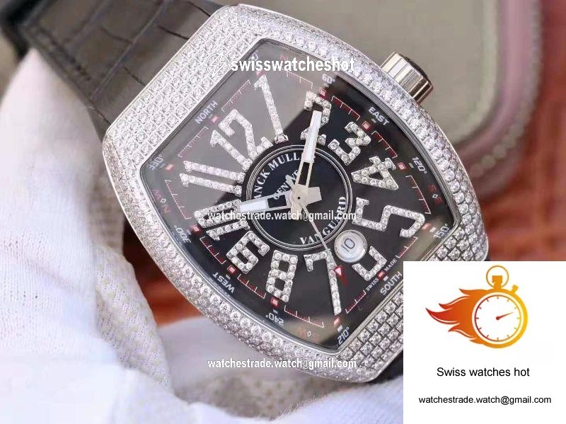 Franck Muller Vanguard V45.SC.DT.D.NBR.CD.5N.NR Black Dial 2