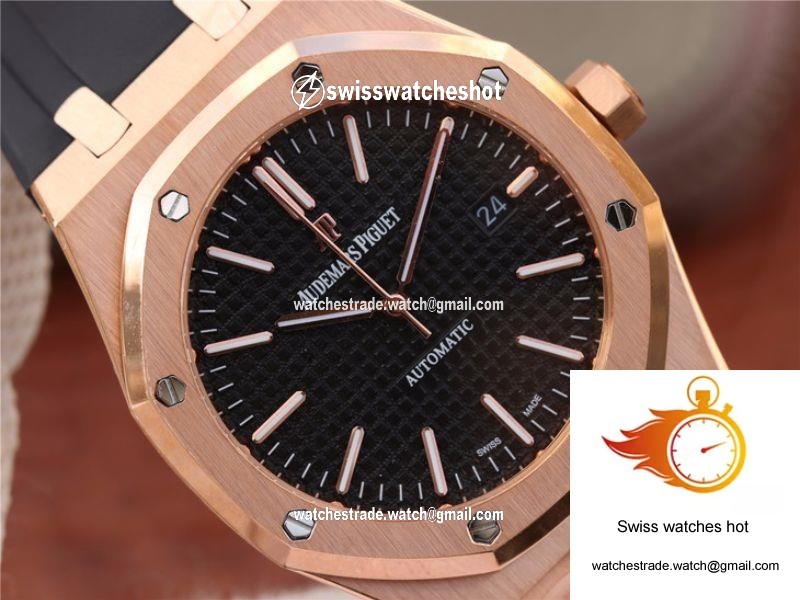 Audemars Piguet Royal Oak 15400OR.OO.D002CR.01 JF Factory Black Dial 2