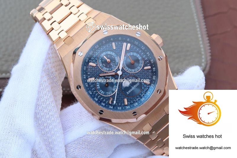 Audemars Piguet Royal Oak Perpetual Calendar 26574OR.OO.1220OR.02 JF Factory Blue Dial 2