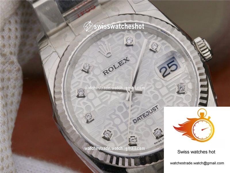 Rolex Datejust 116234 36MM AR Factory Diamond-printed Dial 2