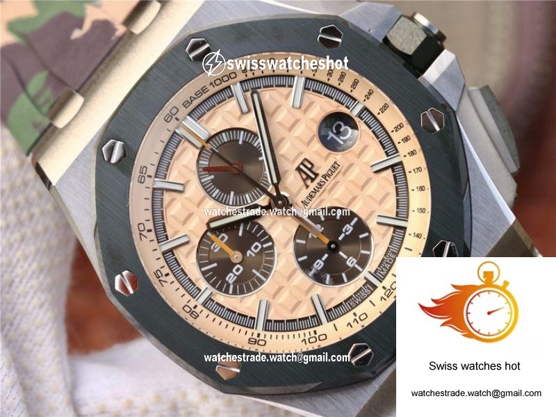 Audemars Piguet Royal Oak Offshore 44MM 26400SO.OO.A054CA.01 JF Factory Beige Dial 2