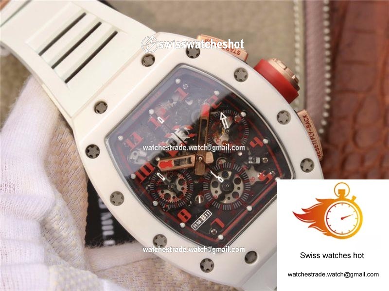 Richard Mille RM011 Felipe Massa Flyback Dubai Chronograph KV Factory Crystal Dial 2