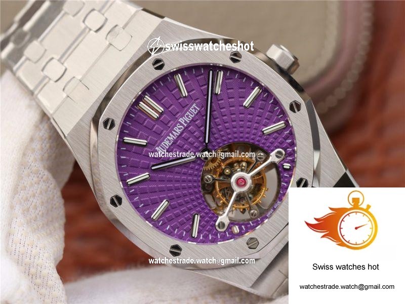 Audemars Piguet Royal Oak Tourbillon 26522ST.OO.1220ST.01 R8 Factory Purple Dial 2