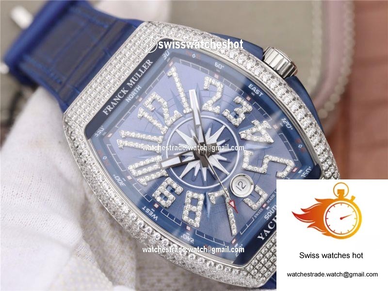 Franck Muller Vanguard V45.SC.DT.AC.BL Blue Dial 2