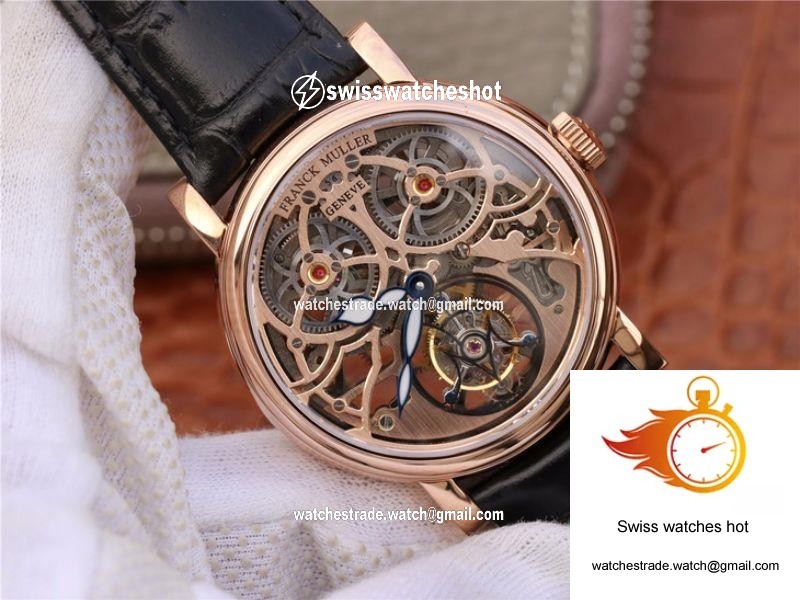 Franck Muller Giga Tourbillon 18K Rose Gold Skeleton Dial 2