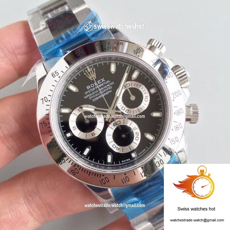 Rolex Daytona Cosmograph 116520 Noob Factory Black Dial 2