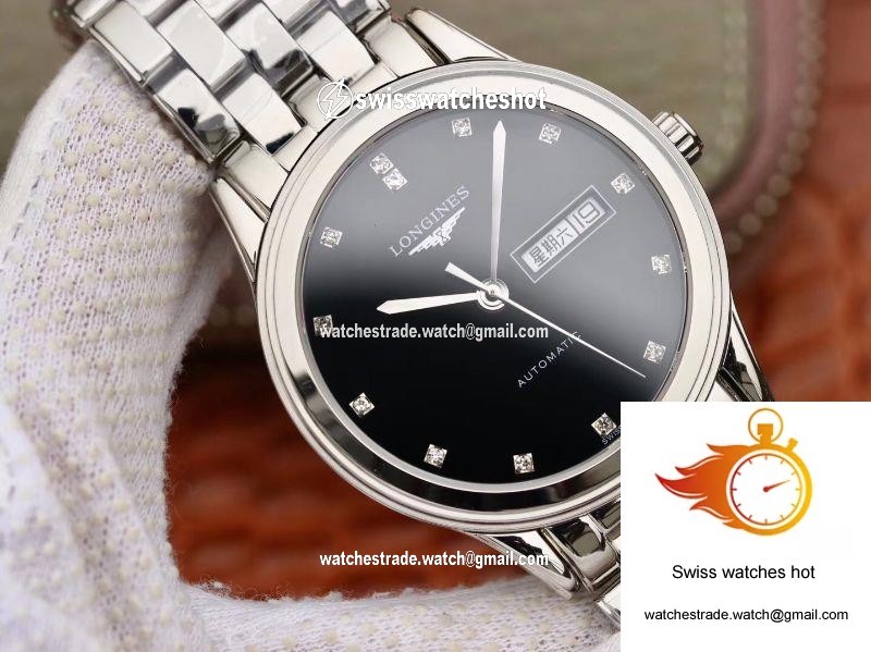 Longines Flagship Double Calendar L4.899.4.12.6 GK Factory Black Dial 2