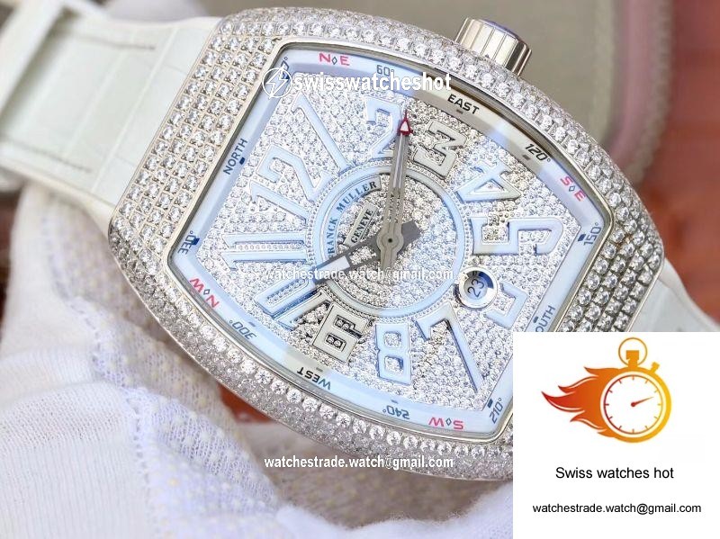 Franck Muller Vanguard V45.SC.DT.D.NBR.CD.5N.NR Diamond Dial 2