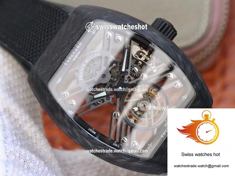 Franck Muller Vanguard Skeleton V45 T SQT Tourbillon Skeleton Dial 2