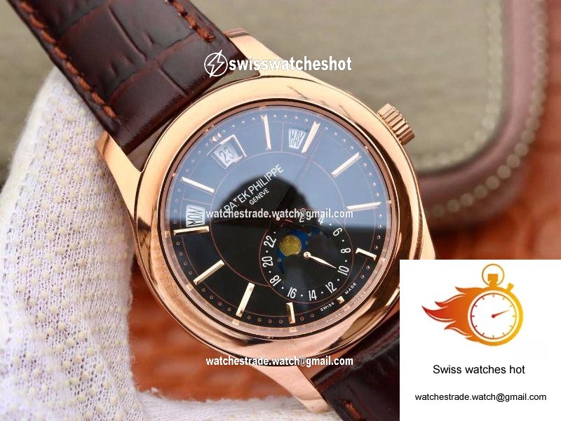 Patek Philippe Annual Calendar 5205G-001 KM Factory Black Dial 2