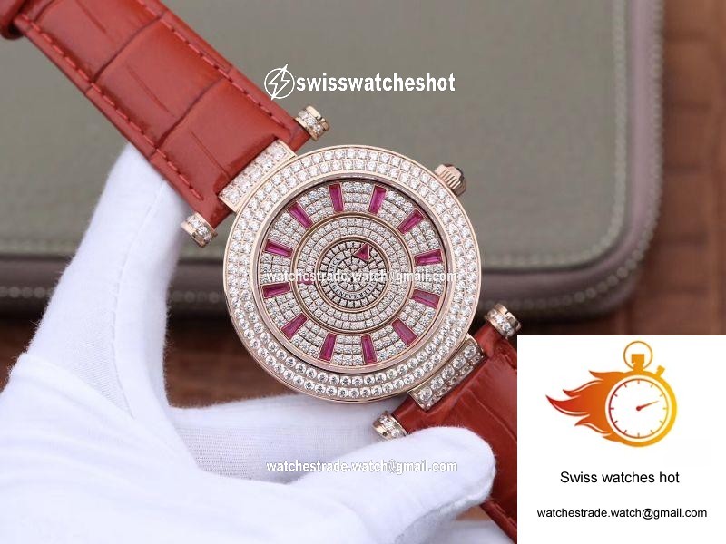 Franck Muller Double Mystery DM42D2RCD GS Factory Rose Gold Diamond Dial 2