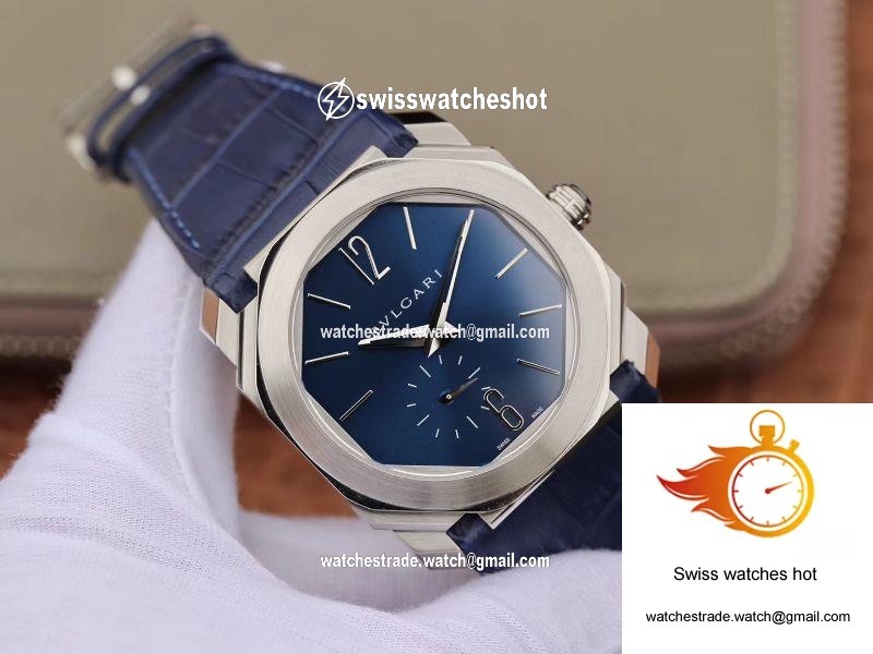 Bvlgari Octo Finissimo Extra Thin Automatic 103035 Blue Dial 2