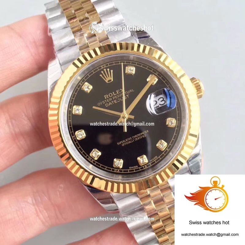Rolex Datejust II M126333-0013 EW Factory Diamond-encrusted Black Dial 2