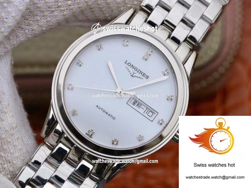 Longines Flagship Double Calendar L4.899.4.12.602 GK Factory White Dial 2