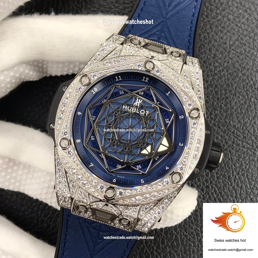 Hublot Big Bang WWF Factory Titanium Full Diamond Case 3