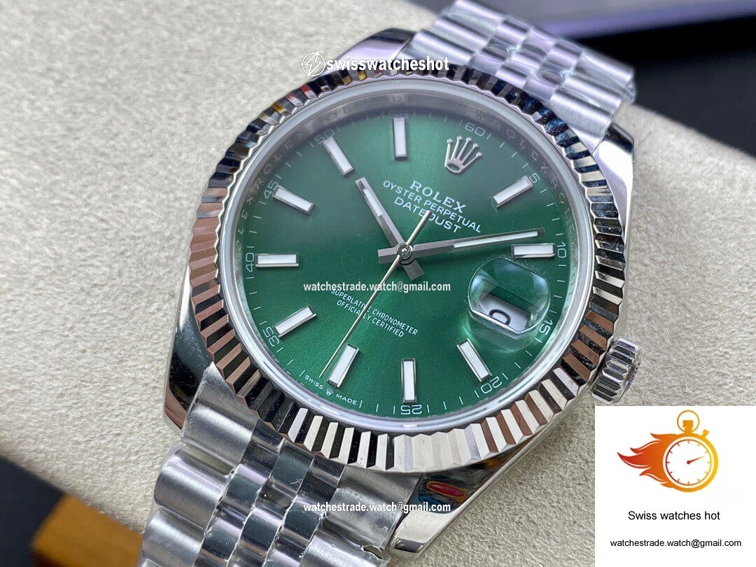 Rolex Datejust M126334-0028 EW Factory Green Dial 3