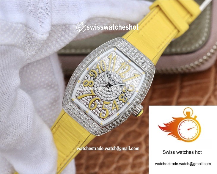 Franck Muller Vanguard Ladies ABF Factory Cowhide Strap 3