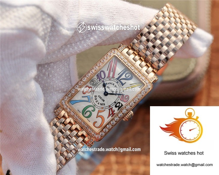 Franck Muller LONG ISLAND 952 Ladies ABF Factory Rose Gold With Diamonds 3
