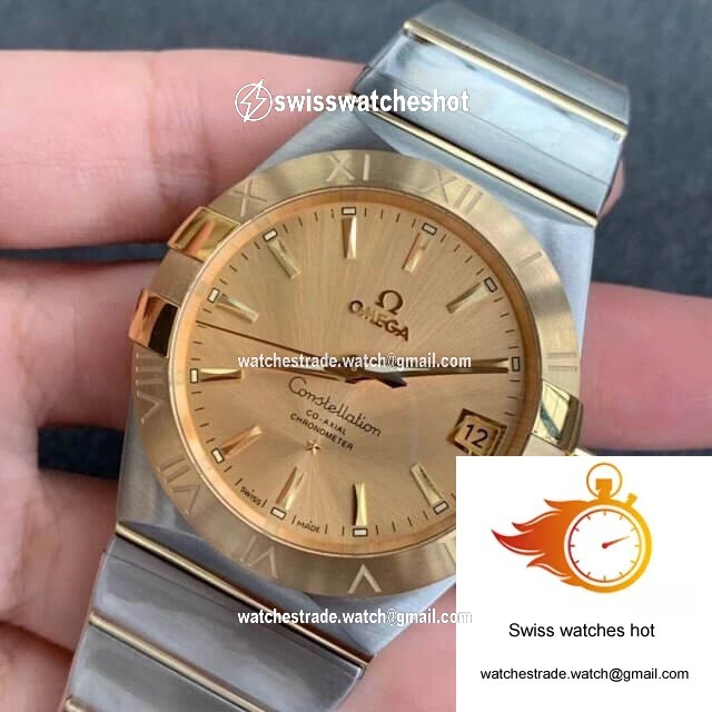 Omega Constellation 123.20.38.21.08.001 VS Factory Yellow Gold 3