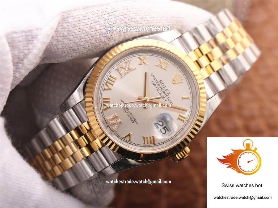 Rolex Datejust M126233-0031 EW Factory Yellow Gold Diamond Dial 3