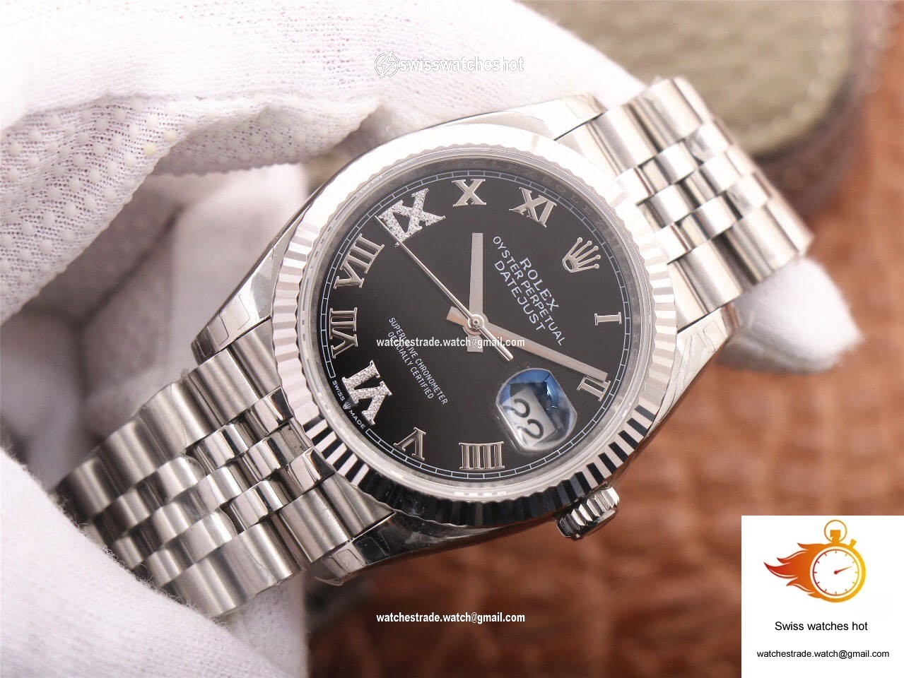 Rolex Datejust M126233 EW Factory Black Diamond-set Dial 3