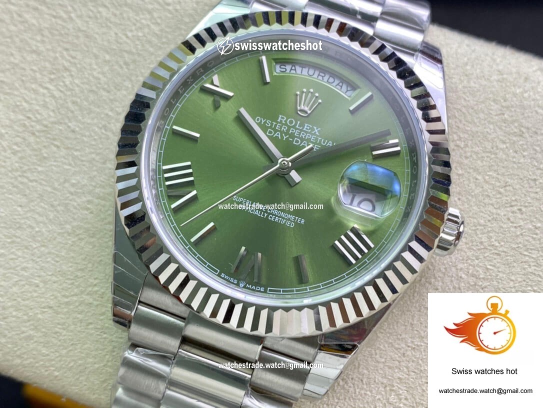 Rolex Day Date M228239-0033 EW Factory Olive Green Dial 3