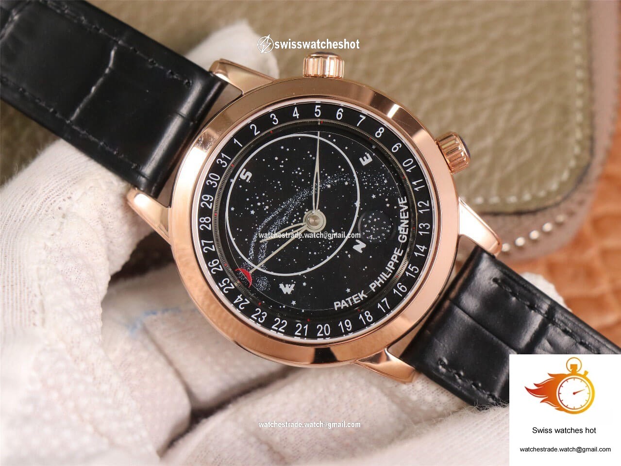 Patek Philippe Grand Complications 6102 TW Factory Rose Gold Black Dial 3