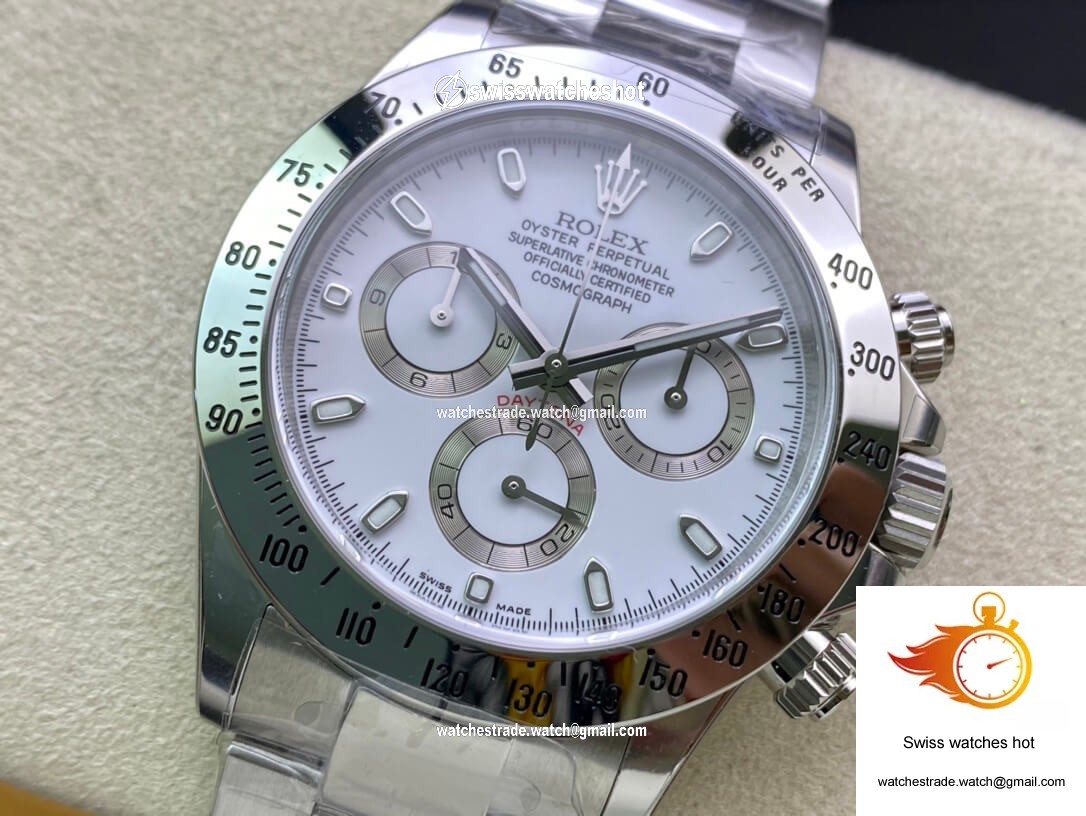 Rolex Cosmograph Daytona 116520LN Clean Factory White Dial 3