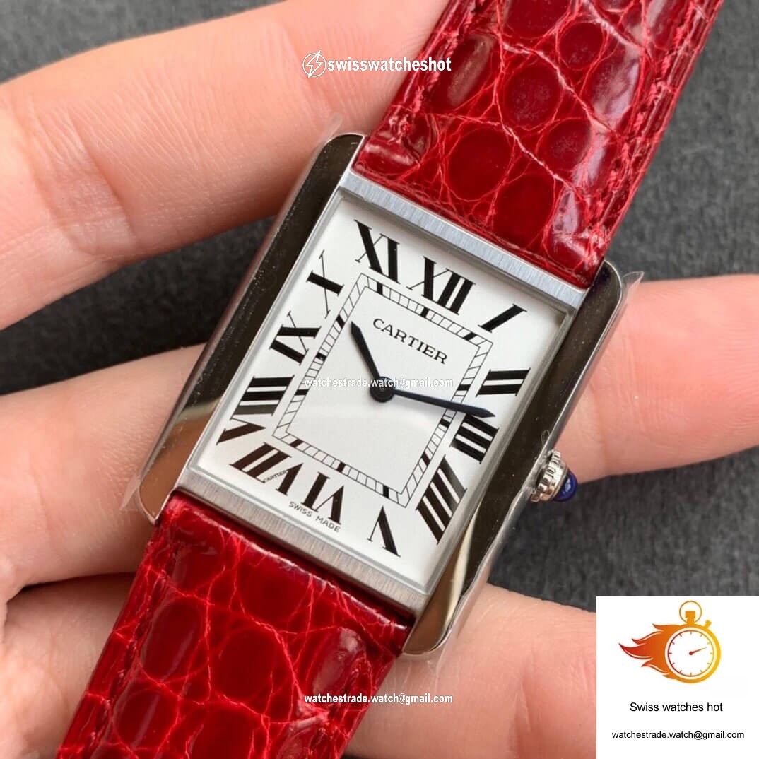 Cartier Tank W5200005 K11 Factory White Dial 3