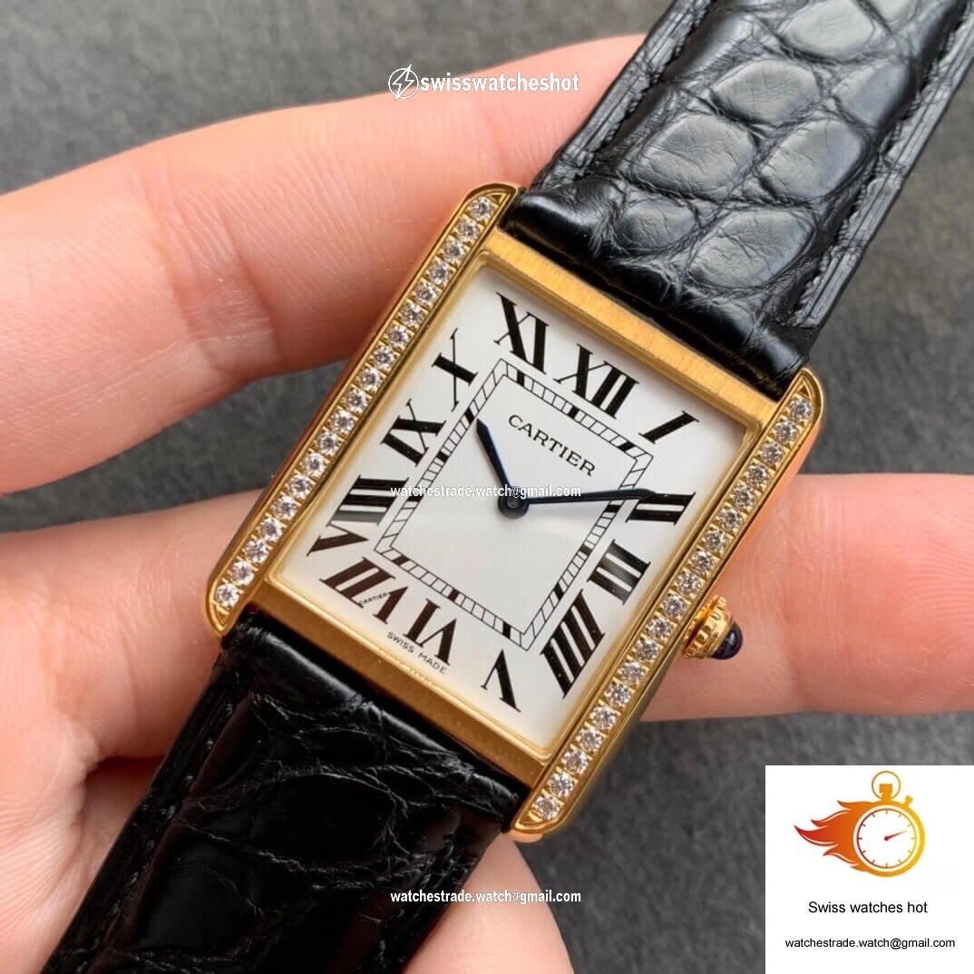 Cartier Tank K11 Factory V2 Yellow Gold White Dial 3