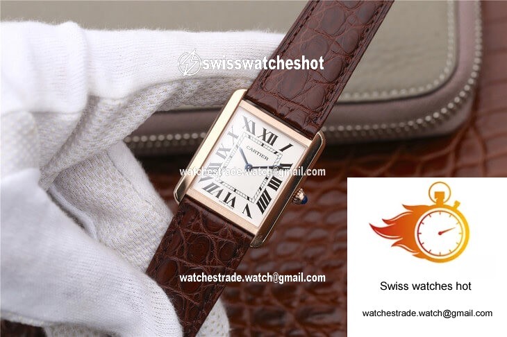 Cartier Tank W5200025 K11 Factory White Dial 3