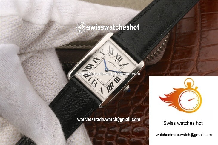 Cartier Tank WSTA0028 K11 Factory White Dial 3