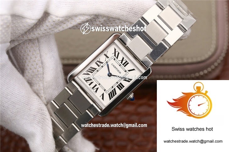 Cartier Tank W5200013 K11 Factory White Dial 3